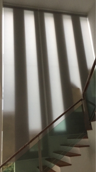  Roller Blind On Staircase (high Wall) Johor Bahru (JB), Malaysia, Tampoi Supplier, Suppliers, Supplies, Supply | Kim Curtain Design Sdn Bhd