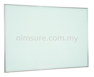 Tempered glass writing board with stainless steel frame