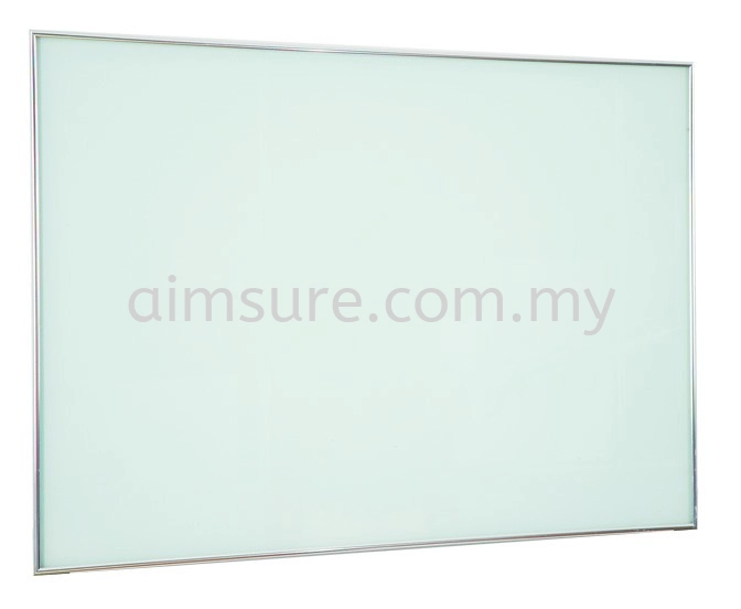 Tempered glass writing board with stainless steel frame