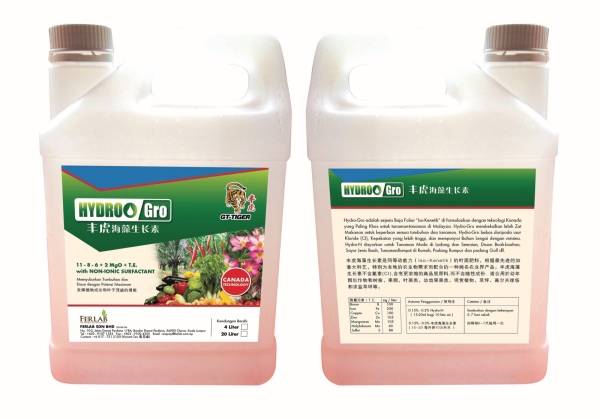 Hydro-Gro Foliar & Specialty Fertilizers Malaysia, Kuala Lumpur (KL), Selangor, Cheras Supplier, Suppliers, Supply, Supplies | FERLAB SDN BHD