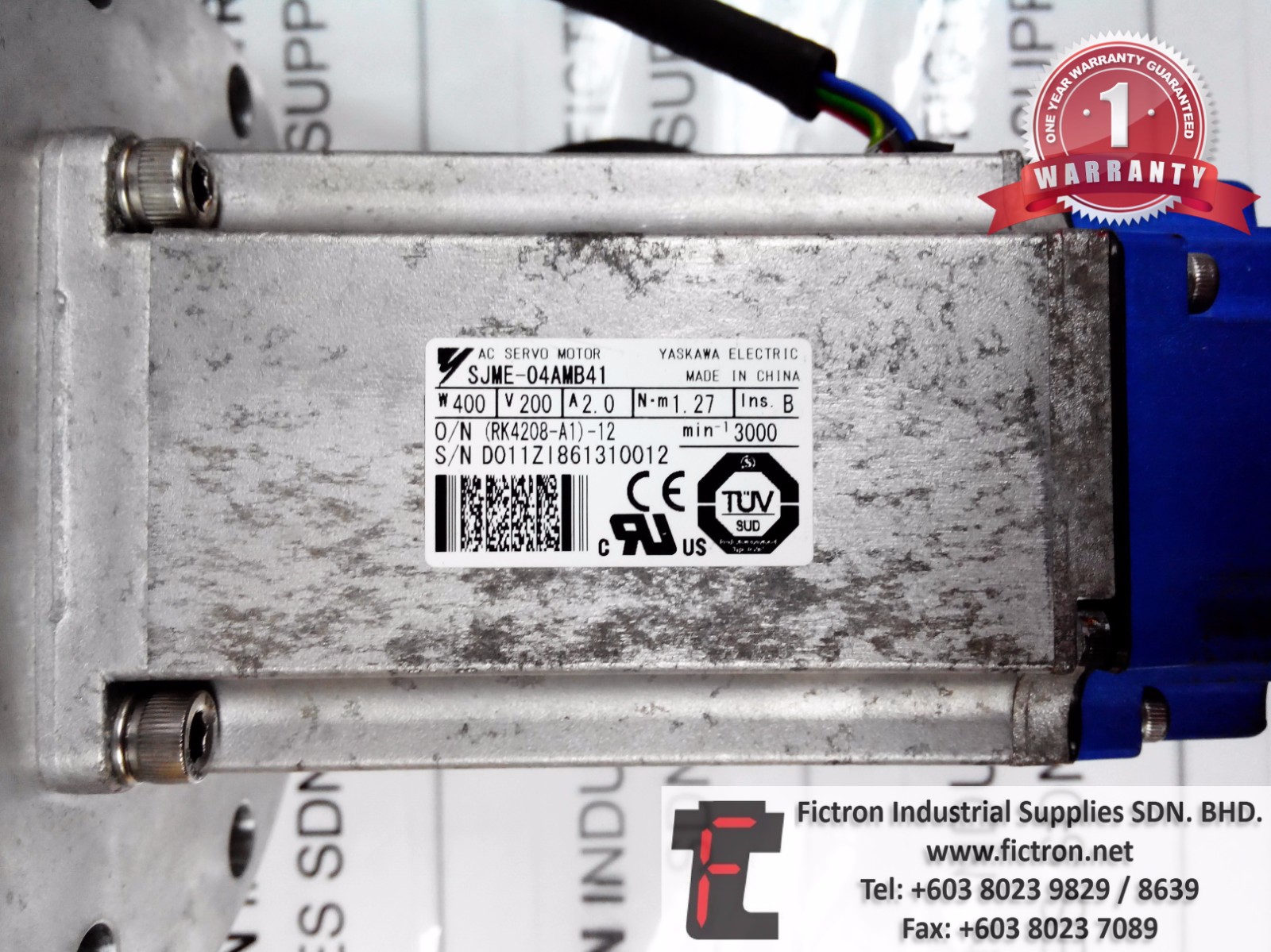 SJME-04AMB41 SJME04AMB41 YASKAWA AC SERVO MOTOR REPAIR SERVICE IN MALAYSIA 12 MONTHS WARRANTY