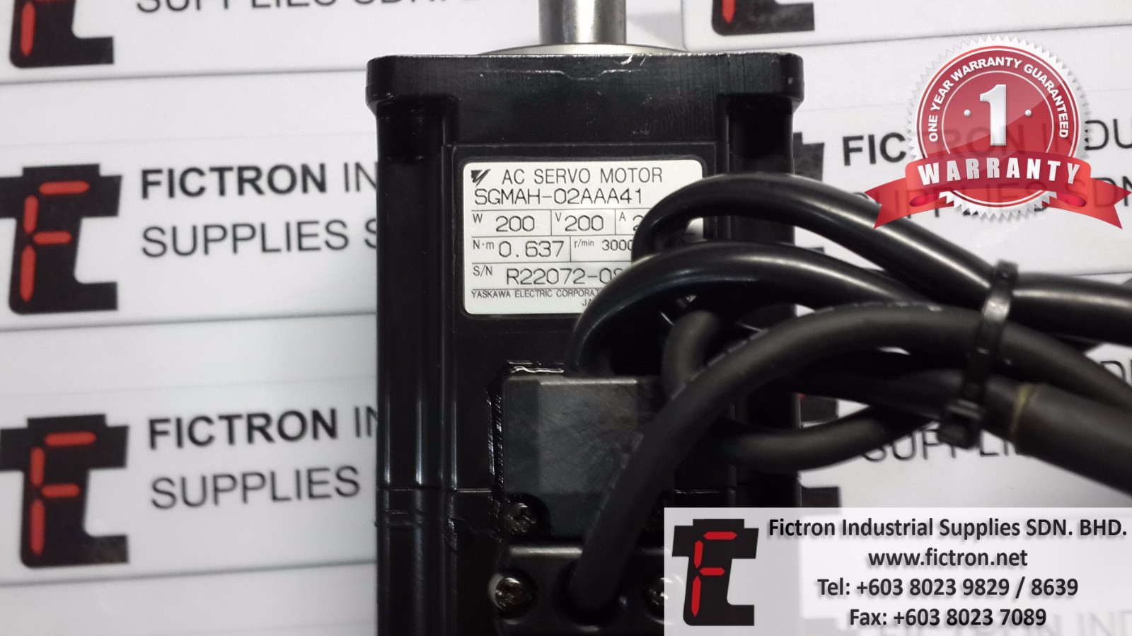 SGMAH-02AAA41 SGMAH02AAA41 YASKAWA AC SERVO MOTOR REPAIR SERVICE IN MALAYSIA 12 MONTHS WARRANTY