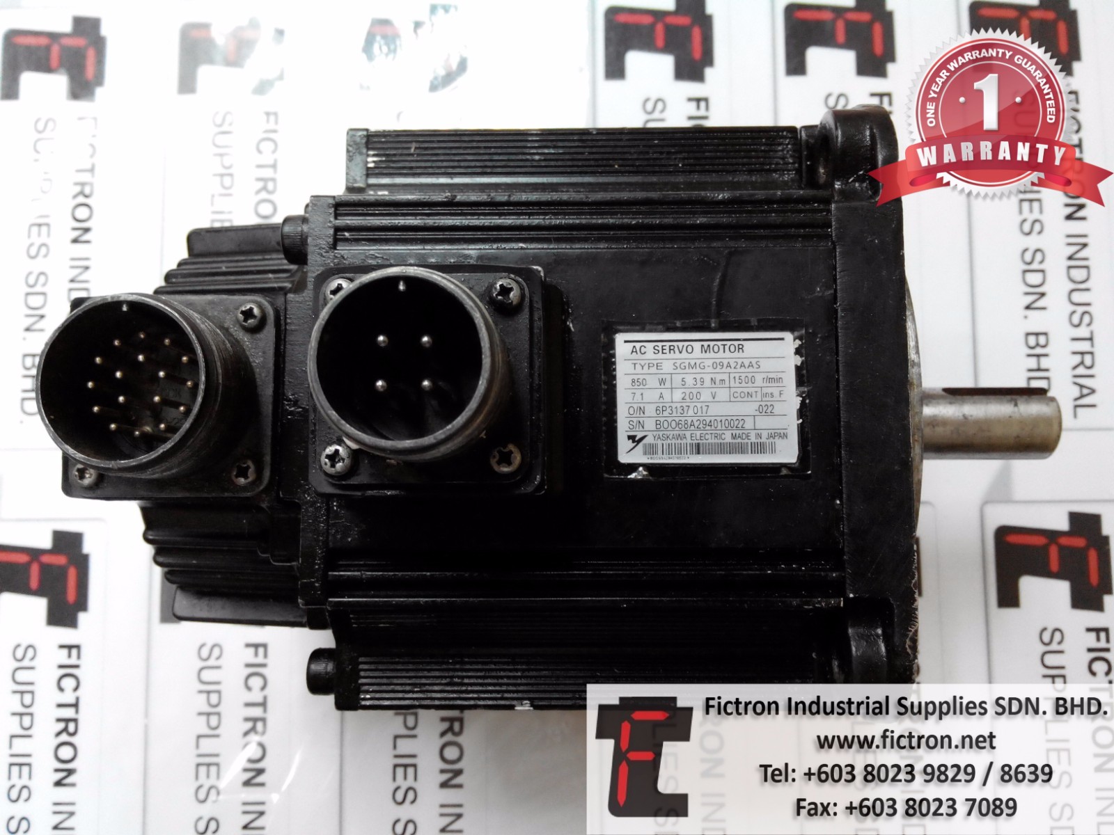 SGMG-09A2AAS SGMG09A2AAS YASKAWA AC SERVO MOTOR REPAIR SERVICE IN MALAYSIA 12 MONTHS WARRANTY