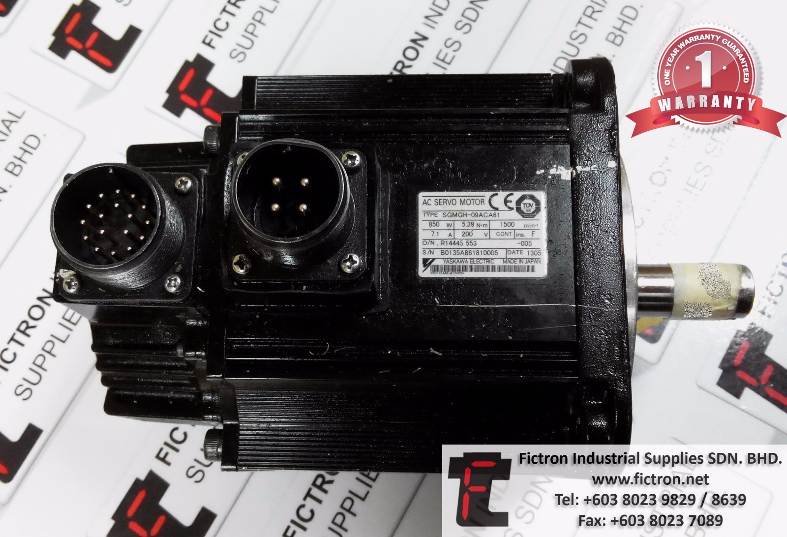 SGMGH-09ACA61 SGMGH09ACA61 YASKAWA AC SERVO MOTOR REPAIR SERVICE IN MALAYSIA 12 MONTHS WARRANTY