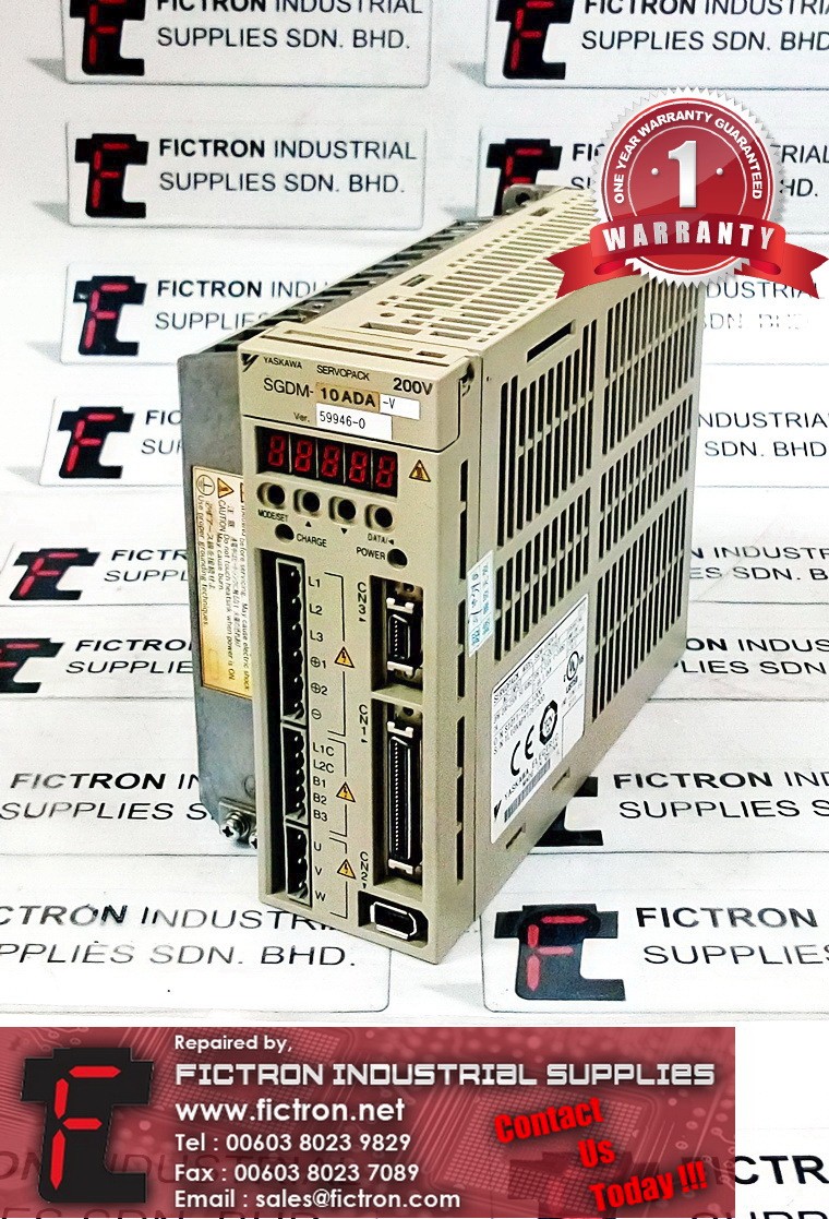 SGDM-10ADA-V SGDM10ADAV YASKAWA SERVOPACK AC SERVO DRIVE REPAIR IN MALAYSIA 12 MONTHS WARRANTY