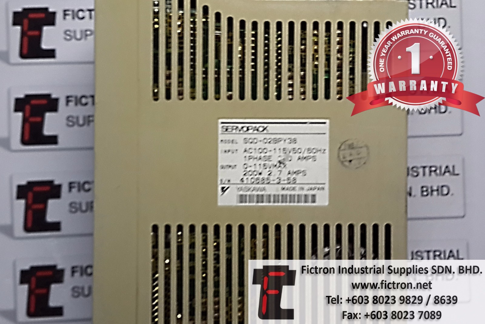 SGD-02BPY38 SGD02BPY38 YASKAWA SERVOPACK AC SERVO DRIVE REPAIR SERVICE IN MALAYSIA 12 MONTHS WARRANTY