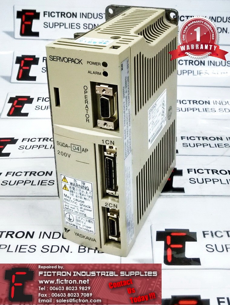 SGDA-04AP SGDA04AP YASKAWA SERVOPACK AC SERVO DRIVE REPAIR SERVICE IN MALAYSIA 12 MONTHS WARRANTY
