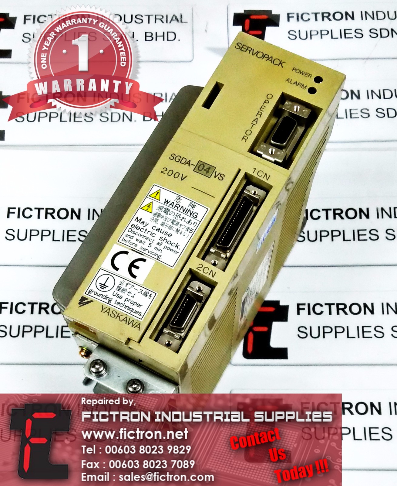 SGDA-04VS SGDA04VS YASKAWA SERVOPACK AC SERVO DRIVE REPAIR SERVICE IN MALAYSIA 12 MONTHS WARRANTY