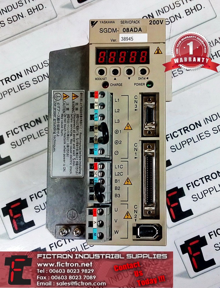 SGDM-08ADA SGDM08ADA YASKAWA SERVOPACK AC SERVO DRIVE REPAIR SERVICE IN MALAYSIA 12 MONTHS WARRANTY