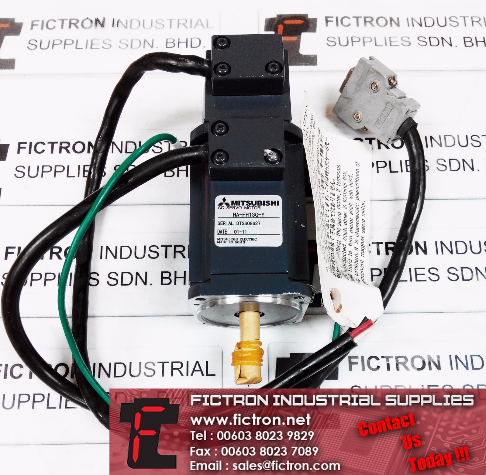 HA-FH13G-Y HAFH13GY MITSUBISHI MELSERVO AC SERVO MOTOR REPAIR SERVICE IN MALAYSIA 12 MONTHS WARRANTY