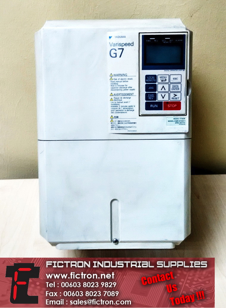 CIMR-G7A4011 CIMRG7A4011 YASKAWA INVERTER DRIVE REPAIR SERVICE IN MALAYSIA 12 MONTHS WARRANTY