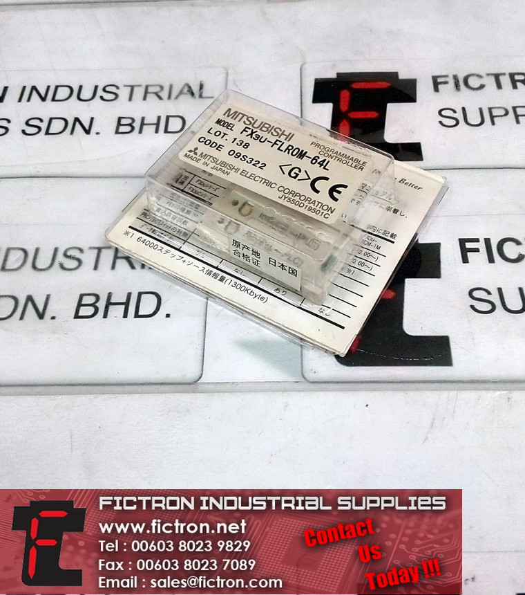 FX3U-FLROM-64L FX3UFLROM64L MITSUBISHI PLC CONTROLLER REPAIR SERVICE IN MALAYSIA 12 MONTHS WARRANTY