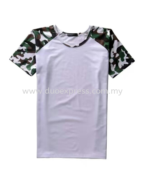 Camou Roundneck T-Shirt Green-White Dye Sublimation T- Shirts and Shirt Baju Sublimation KL PJ Malaysia Malaysia, Selangor, Kuala Lumpur (KL), Petaling Jaya (PJ) Supplier, Suppliers, Supply, Supplies | Duo Express