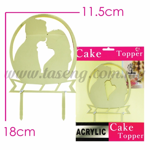 Cake Topper (Acrylic) Couples (CT-WD-A2G)