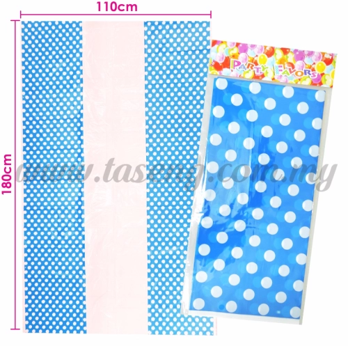 Table Cover Polka Dot Blue (P-TC-PDB)