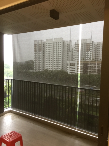  Outdoor Roller Blind At The Lakefront Resisdence  Johor Bahru (JB), Malaysia, Tampoi Supplier, Suppliers, Supplies, Supply | Kim Curtain Design Sdn Bhd