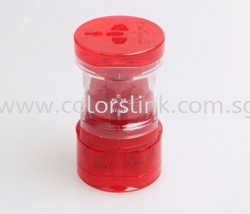 AST-3 (Red) World Adaptor Corporate Gift Singapore Supplier, Suppliers, Supply, Supplies | Colorslink Trading