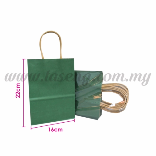 Paper Bag Small - Green *10pcs (RPB-P2S-GN)