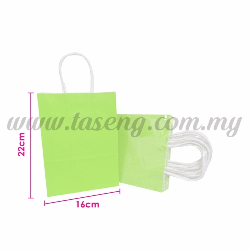 Paper Bag Small - Lime Green *10pcs (RPB-P2S-LG)