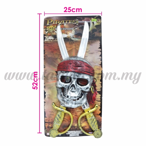 Pirate Double Sword & Skull Mask (T199-68-16)