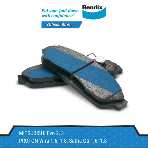 Bendix Rear Brake Pads - Mitsubishi Evo 2/3/Proton Wira 1.6 1.8/Satria Gti 1.6 1.8 DB1278