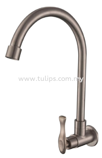 11-818 SUS 304 Wall Sink Tap Stainless Steel Tap Series 8 Dolfino Water Tap Plumbing Penang, Malaysia, Penang Street Supplier, Suppliers, Supply, Supplies | Chew Kok Huat & Son Sdn Bhd