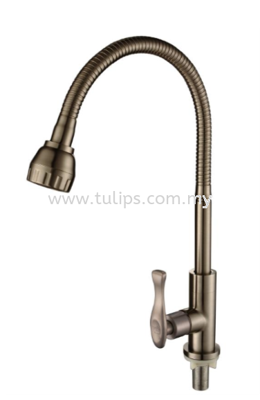 11-829 SUS 304 Pillar Flexible Sink Tap Stainless Steel Tap Series 8 Dolfino Water Tap Plumbing Penang, Malaysia, Penang Street Supplier, Suppliers, Supply, Supplies | Chew Kok Huat & Son Sdn Bhd