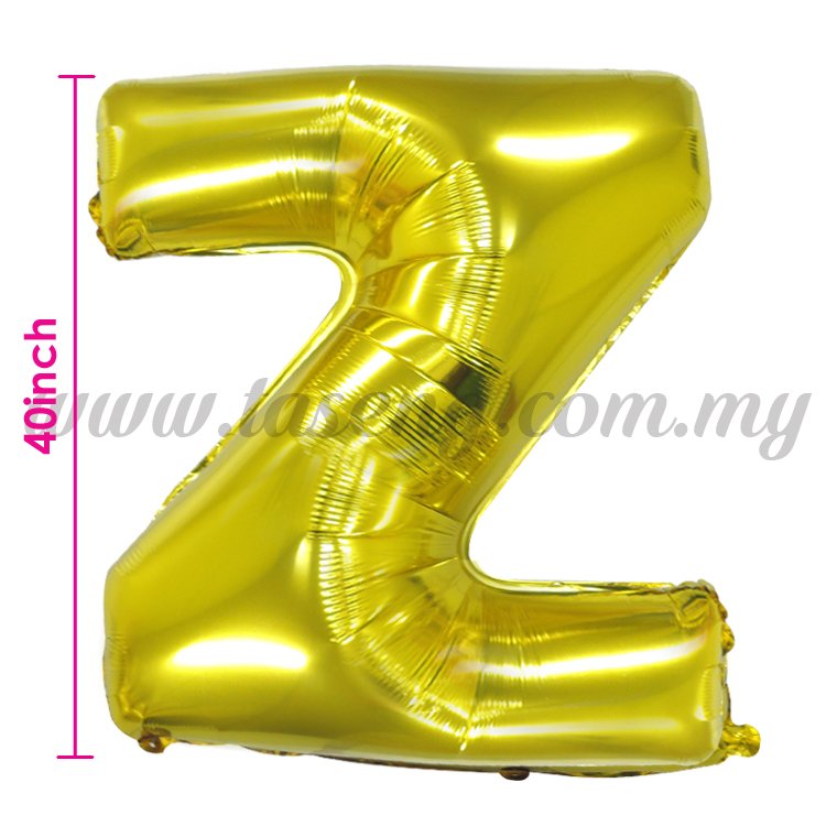40inch Foil Balloon Alphabet Z - Gold (FB-40-ZG)