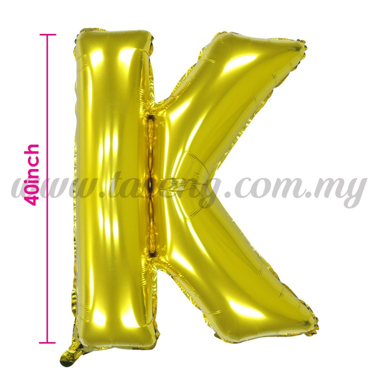 40inch Foil Balloon Alphabet K - Gold (FB-40-KG)