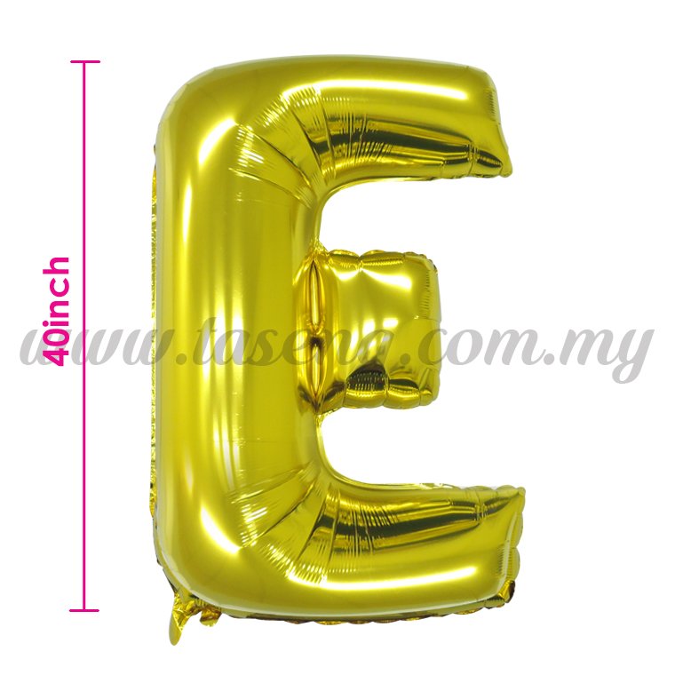 40inch Foil Balloon Alphabet E - Gold (FB-40-EG)