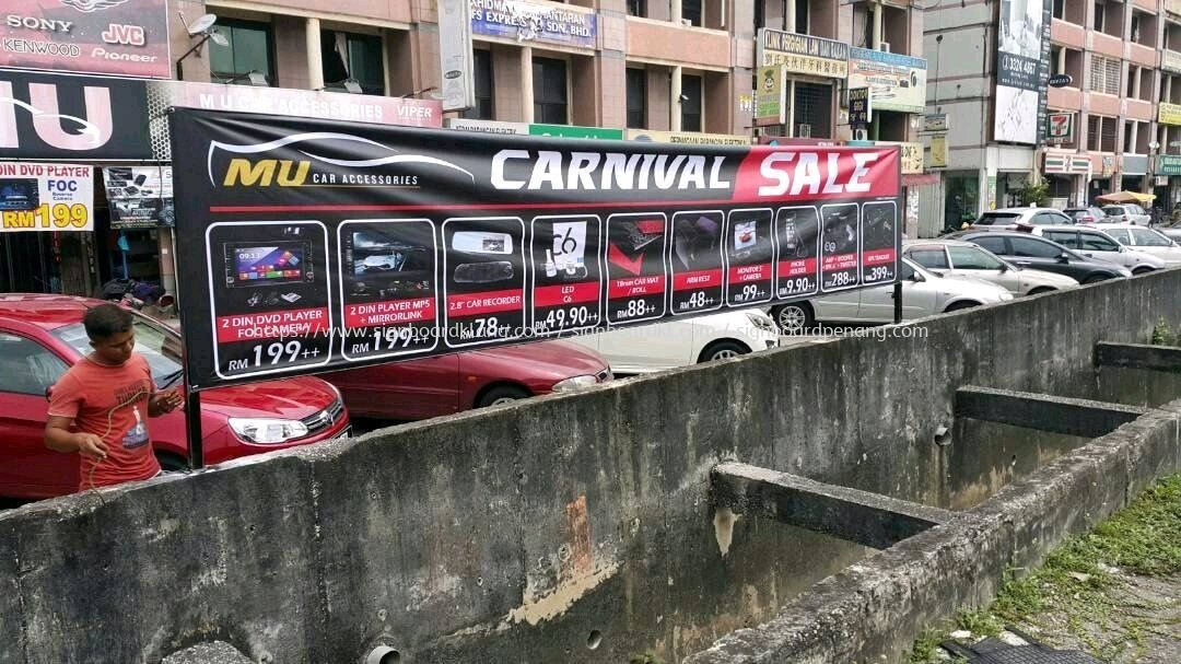 Mu Car Accessories Banner At Bayu Tinggi Klang Banner Bunting Printing Kuala Lumpur Kl Malaysia