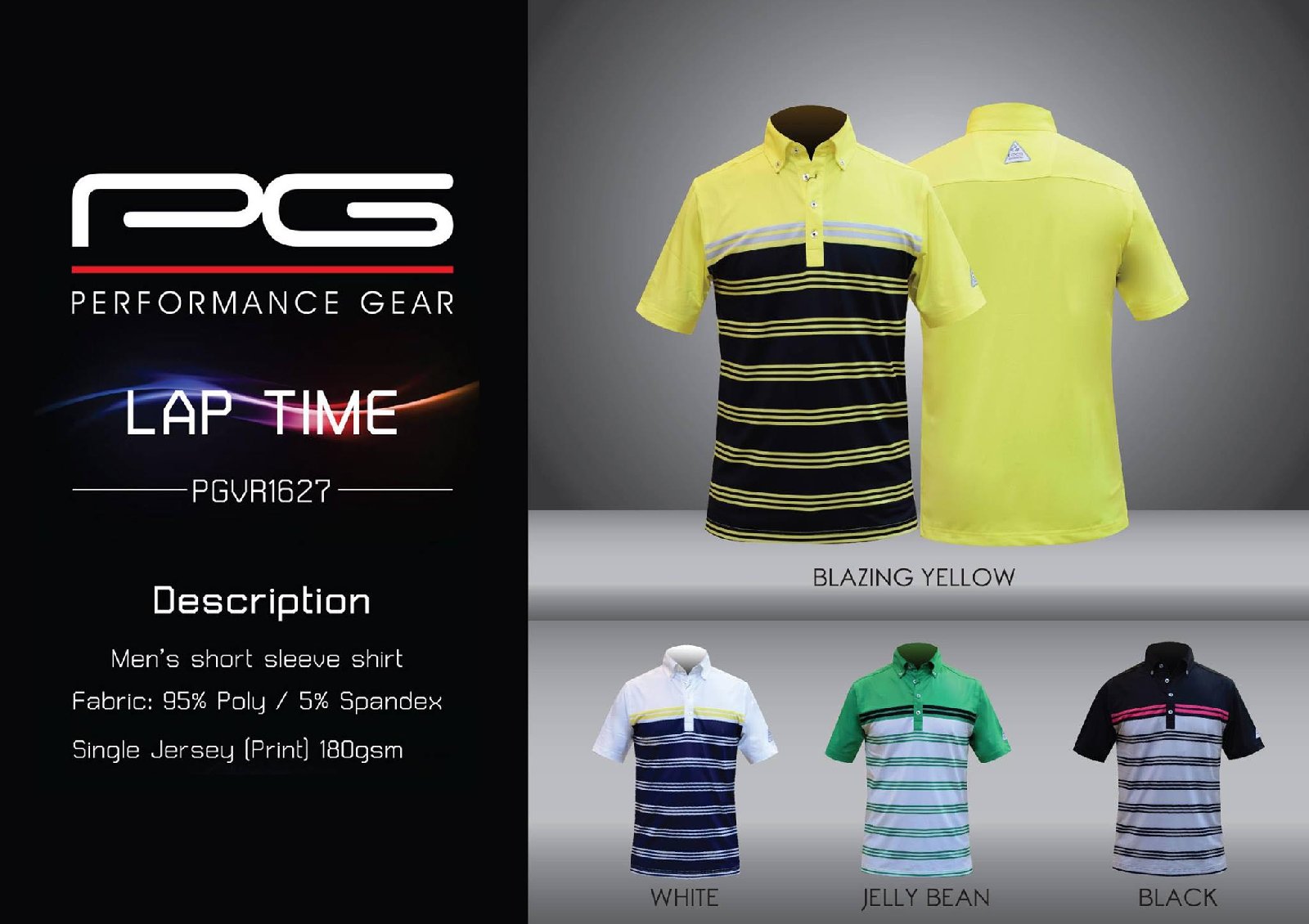 PG PERFORMANCE LAP TIME PGVR1627 APPARELS