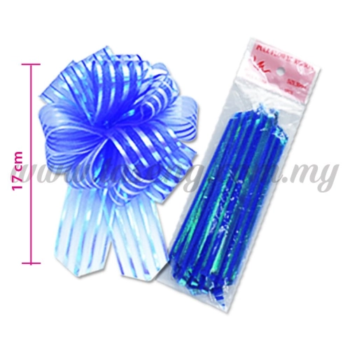 30mm Pull Flower Ribbon - Blue 1 Piece (RB-1PF30-B)