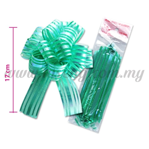 30mm Pull Flower Ribbon - Green 1 Piece (RB-1PF30-GN)