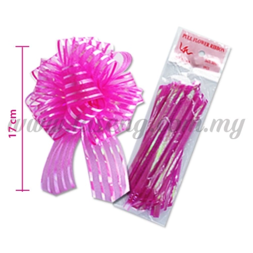 30mm Pull Flower Ribbon - Magenta 1 Piece (RB-1PF30-MA)