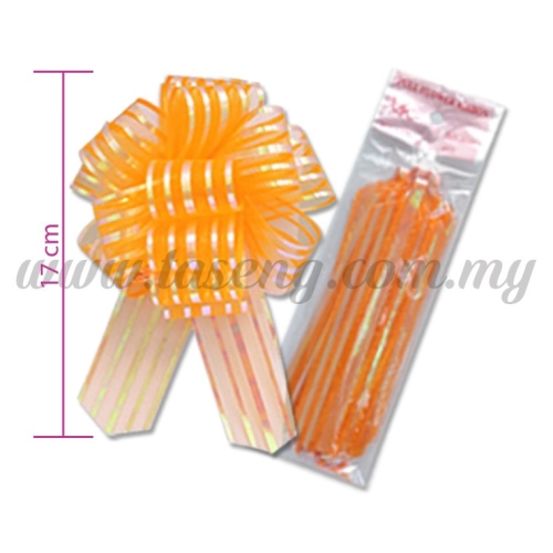 30mm Pull Flower Ribbon - Orange 1 Piece (RB-1PF30-OR)