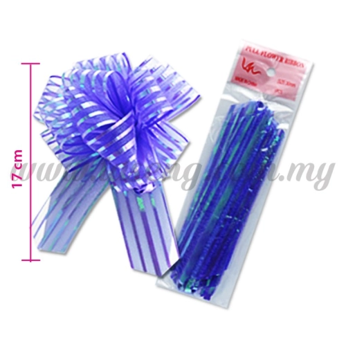 30mm Pull Flower Ribbon - Purple 1 Piece (RB-1PF30-PP)