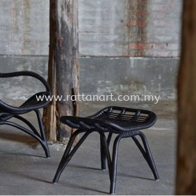 RATTAN FOOT STOOL LAZY BOY