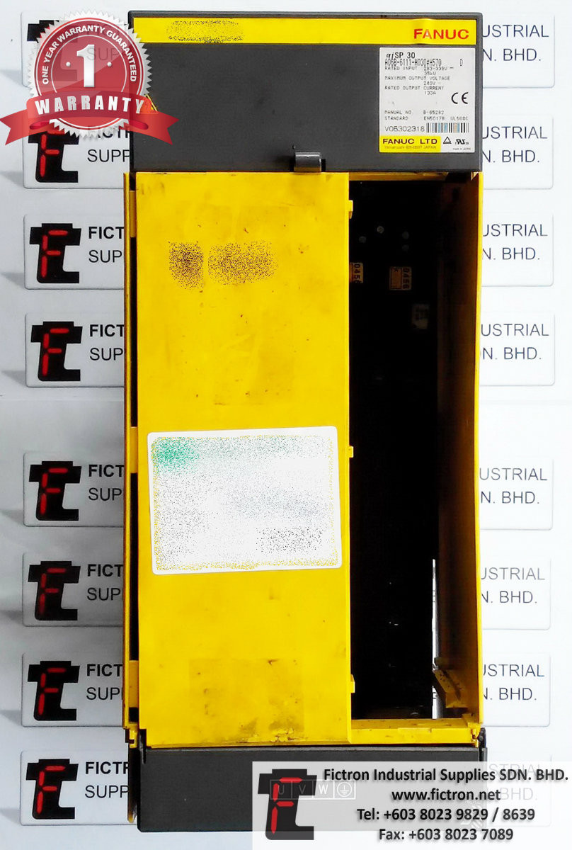 A06B-6111-H030#H570 A06B6111H030H570 FANUC AC SERVO AMPLIFIER REPAIR IN MALAYSIA 12 MONTHS WARRANTY
