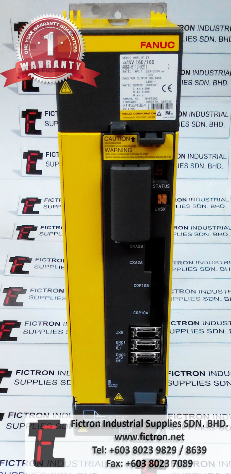 A06B-6117-H211 A06B6117H211 FANUC AC SERVO AMPLIFIER REPAIR SERVICE IN MALAYSIA 12 MONTHS WARRANTY