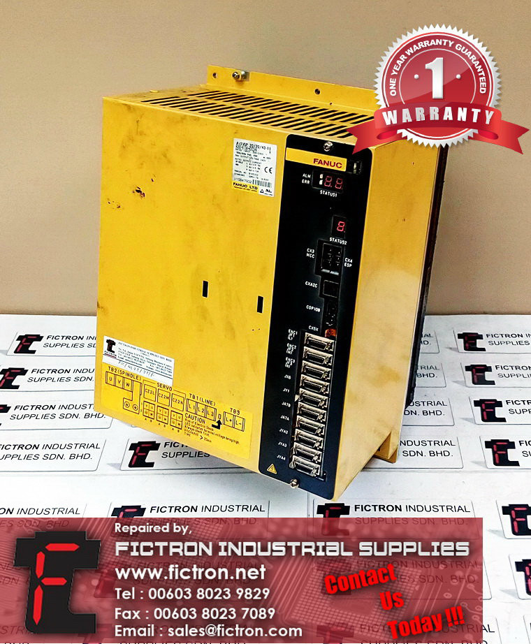A06B-6134-H302 A06B6134H302 FANUC AC SERVO AMPLIFIER REPAIR SERVICE IN MALAYSIA 12 MONTHS WARRANTY