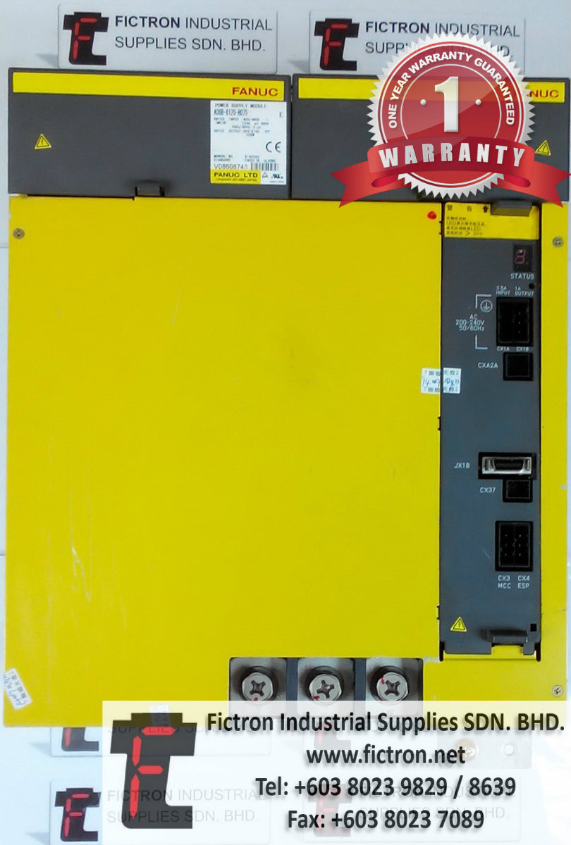 A06B-6120-H075 A06B6120H075 FANUC PSU POWER SUPPLY UNIT REPAIR SERVICE IN MALAYSIA 12 MONTHS WARRANTY