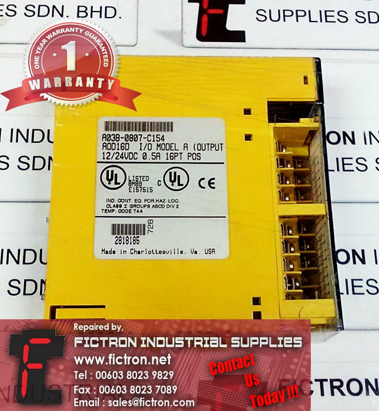 A03B-0807-C154 A03B0807C154 FANUC IO EXPANSION MODULE REPAIR SERVICE IN MALAYSIA 12 MONTHS WARRANTY