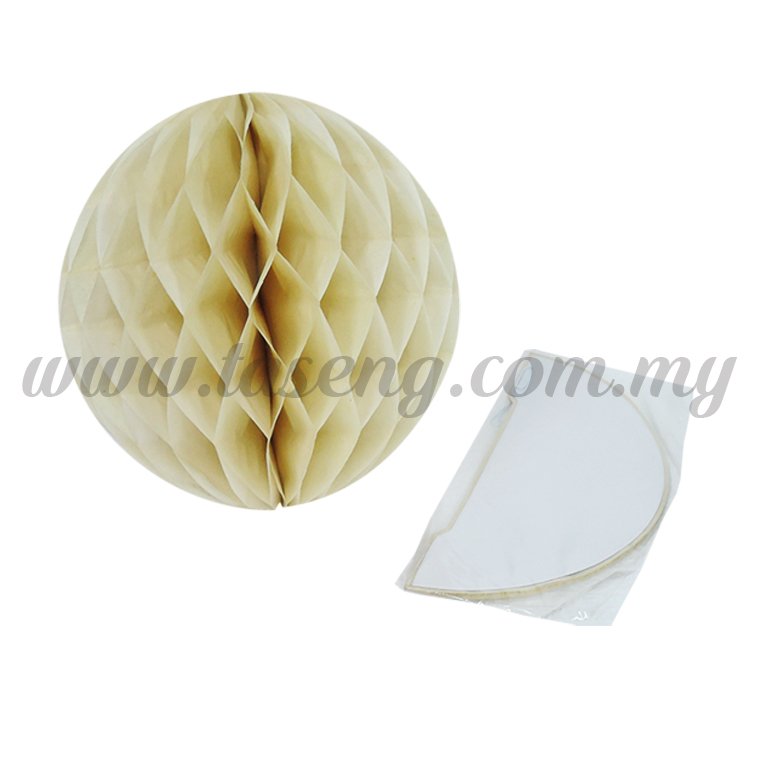 25cm Honeycomb Ball Ivory (PD-HC25-09)