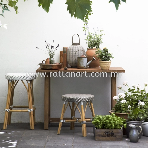 RATTAN DINING STOOL COIN