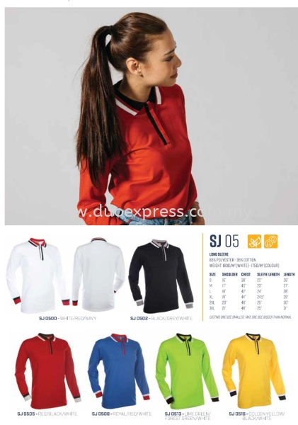 SJ05 Collar T Shirt Cotton Long Sleeve Baju Polo T MicroFibre- Ready Made Baju Uniform Ready Made Promosi Malaysia, Selangor, Kuala Lumpur (KL), Petaling Jaya (PJ) Supplier, Suppliers, Supply, Supplies | Duo Express