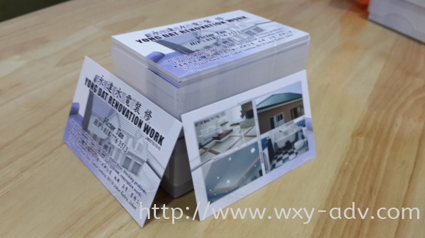 Renovation Work Business Card Business Card / Name Card Johor Bahru (JB), Malaysia Advertising, Printing, Signboard,  Design | Xuan Yao Advertising Sdn Bhd