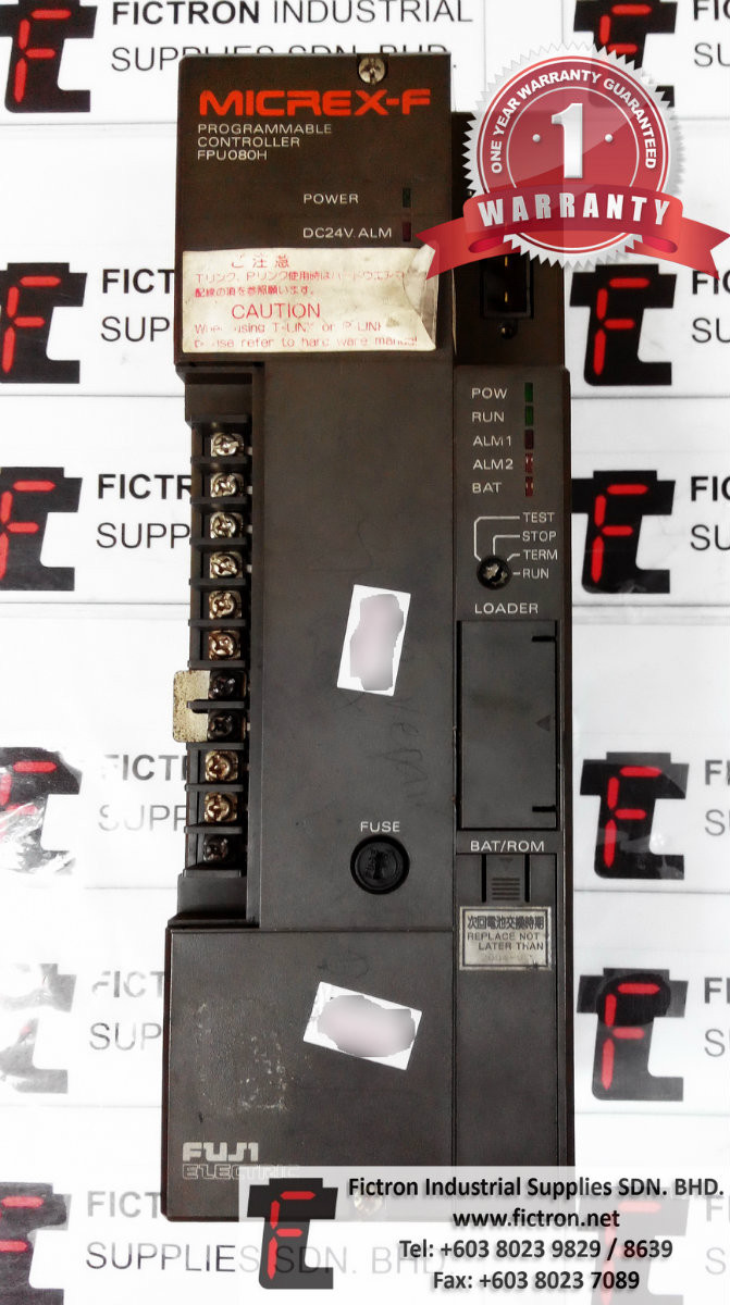 FPU080H FUJI MICREX-F PROGRAMMABLE CONTROLLER REPAIR SERVICE IN MALAYSIA 12 MONTHS WARRANTY