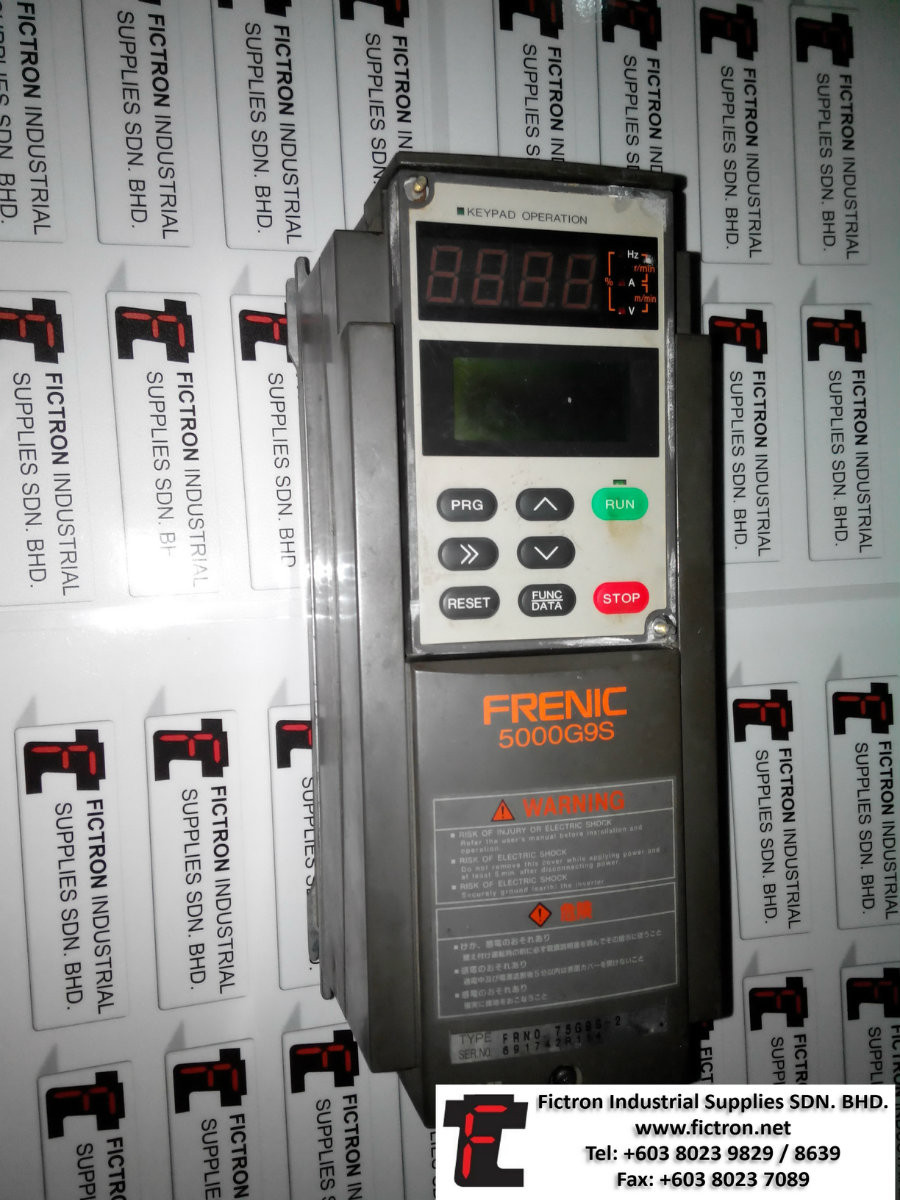 F4NO.75G9S02 F4NO75G9S02 FUJI FRENIC 5000G9S INVERTER REPAIR SERVICE IN MALAYSIA 12 MONTHS WARRANTY