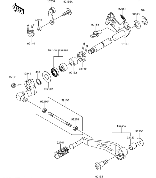 GEAR CHANGE MECHANISM VERSYS 1000 LT 2017 Parts Diagrams KAWASAKI PARTS Kuala Lumpur (KL), Malaysia, Selangor Dealer, Supplier, Supply, Supplies | MotorSim Sdn Bhd